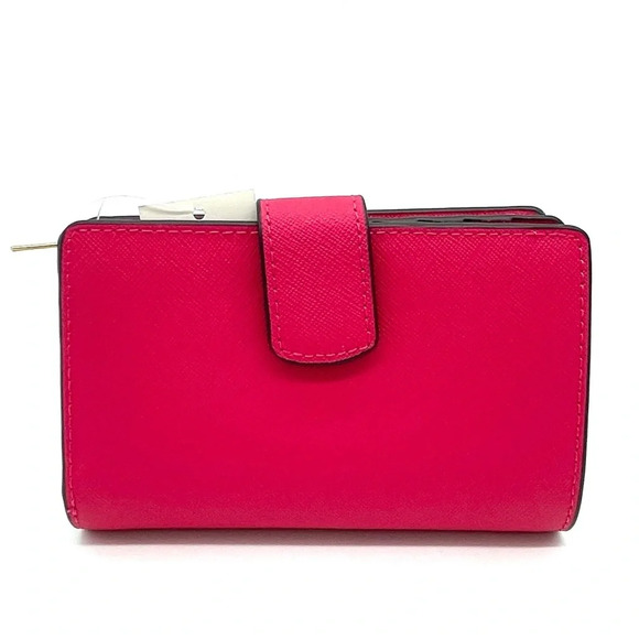 Michael Kors Medium Bifold Zip Chain Wallet Electric Pink (NWT) - Picture 5 of 9